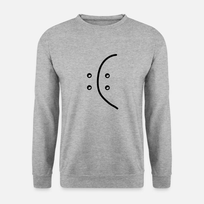 bipolar - Unisex Pullover - Weißgrau meliert