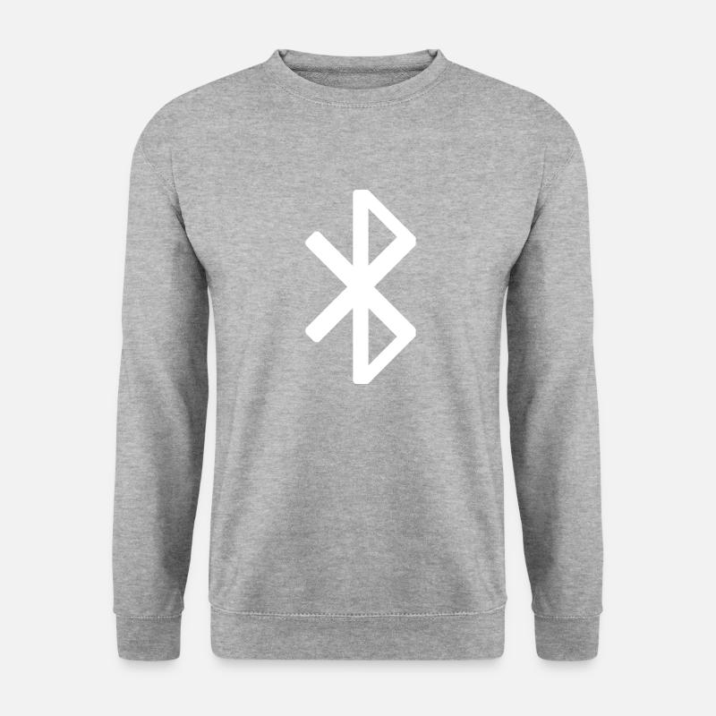 Bluetooth icon - Unisex Sweatshirt - salt & pepper