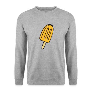Eis - Unisex Pullover - Weißgrau meliert - Vorne - Alina (178cm) & Michal (187cm)