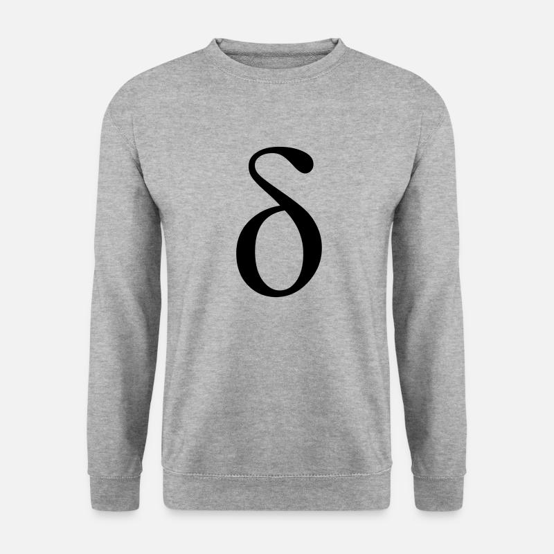 Delta - Unisex Pullover - Weißgrau meliert