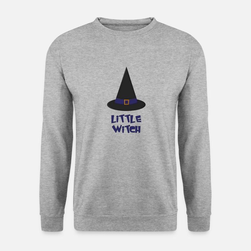 Little witch - Unisex Pullover - Weißgrau meliert