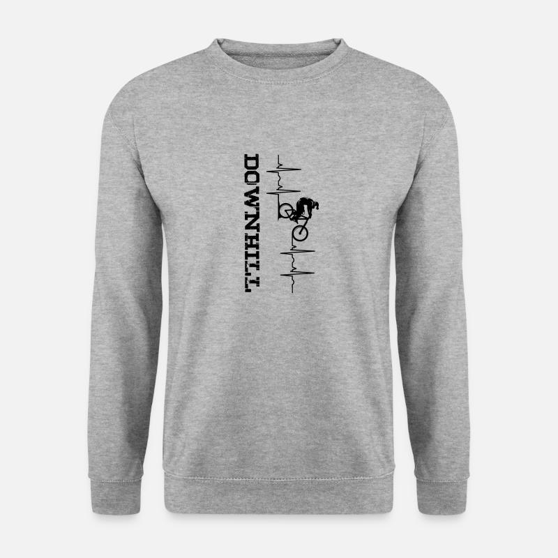 Downhill - Unisex Pullover - Weißgrau meliert