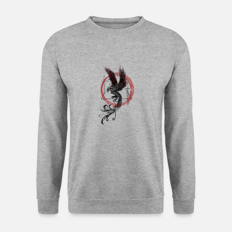 BRANDGEFÄHRLICH - Unisex Pullover - Weißgrau meliert