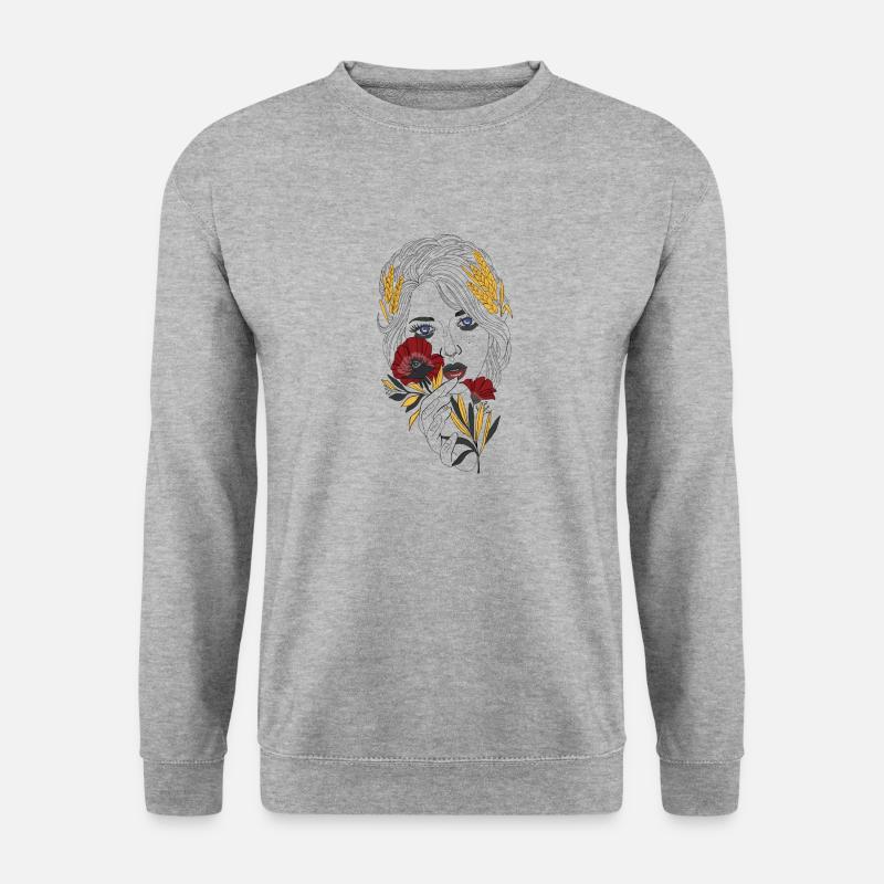 Mother Nature - Unisex Pullover - Weißgrau meliert