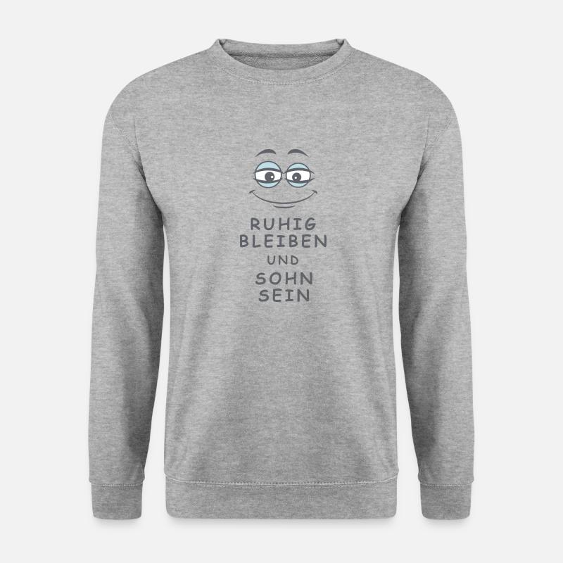 Sohn sein - Unisex Pullover - Weißgrau meliert