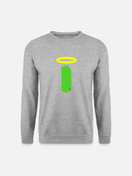 gloriole candle, Heiligenschein candle - Unisex Pullover - Weißgrau meliert