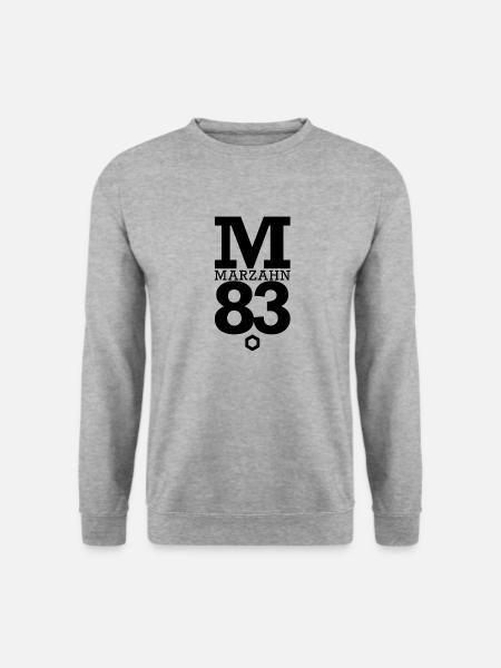 Marzahn 83 - Unisex Pullover - Weißgrau meliert