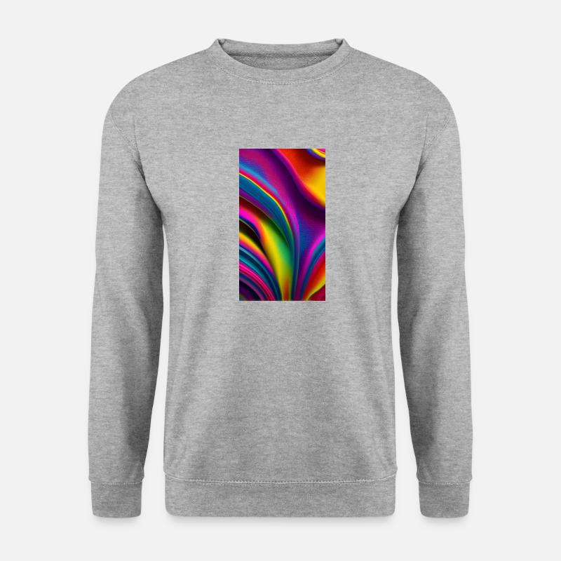 Explosion de couleurs de l’abstraction - Sweat-shirt Unisexe - gris chiné