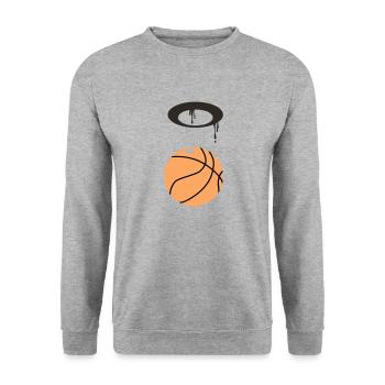 Basket-ball - Sweat-shirt Unisexe - gris chiné - Devant - Alina (178cm) & Michal (187cm)