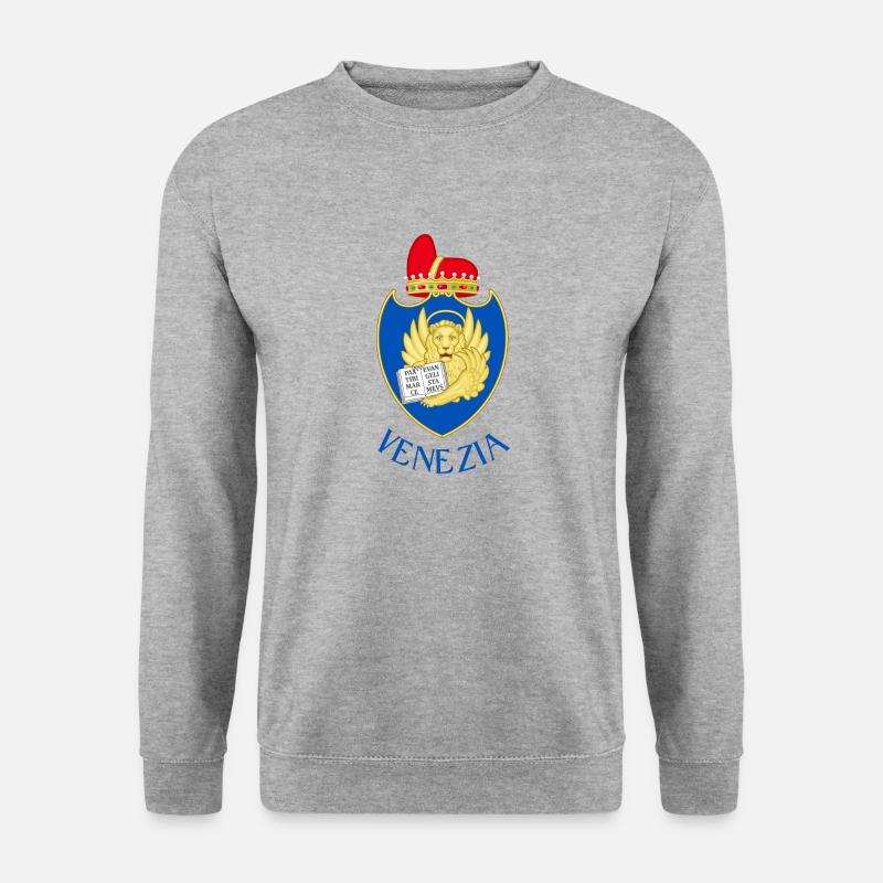 Venezia - Unisex Pullover - Weißgrau meliert