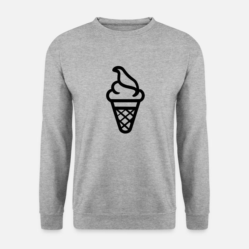 Eis - Unisex Pullover - Weißgrau meliert