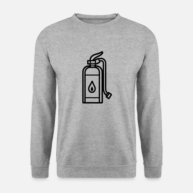 Feuerlöscher - Unisex Pullover - Weißgrau meliert