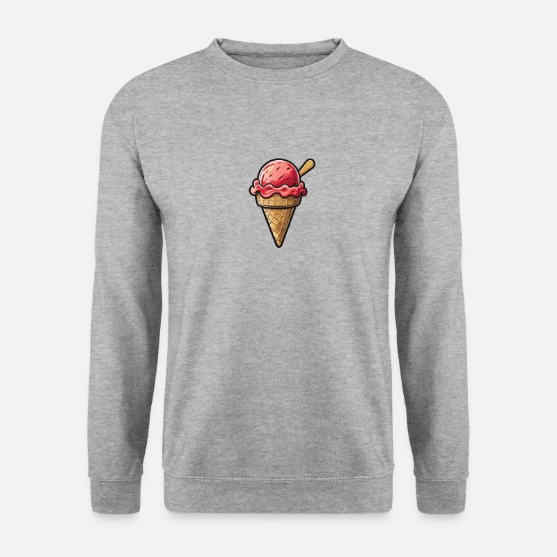 Eis - Unisex Pullover - Weißgrau meliert