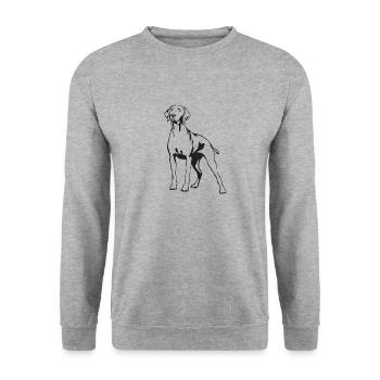 Rhodesian Ridgeback cadeaux amateur de chiens RR - Sweat-shirt Unisexe - gris chiné - Devant - Alina (178cm) & Michal (187cm)