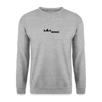 Mountains Mountain - Unisex Sweatshirt - salt & pepper - Front - Alina (178cm) & Michal (187cm)
