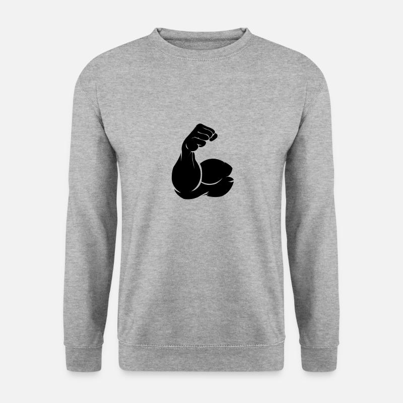 biceps - Unisex Sweatshirt - salt & pepper