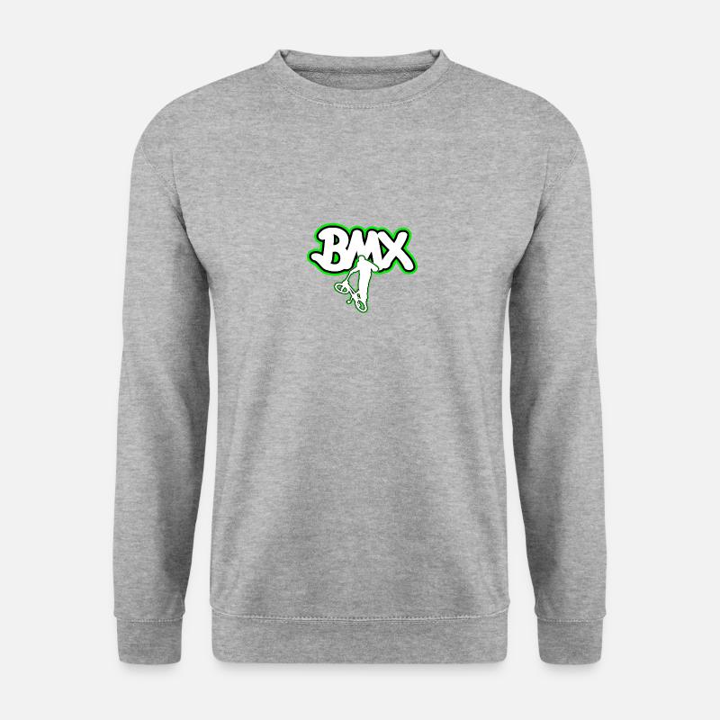 BMX bicycle logo gift - Unisex Sweatshirt - salt & pepper