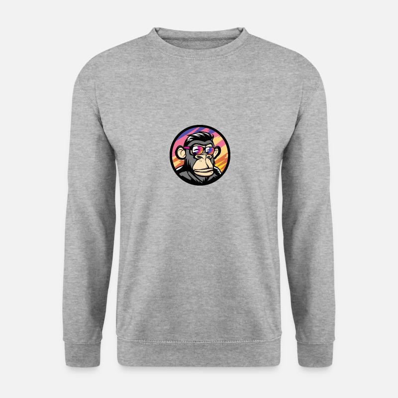 Monkey Comic Cool Summer - Unisex Sweatshirt - salt & pepper
