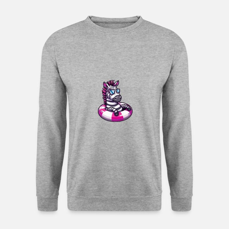 Zebra Comic Cool - Unisex Sweatshirt - salt & pepper