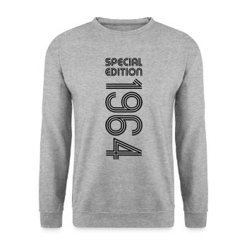 Édition spéciale 1964 - Anniversaire 1964 Changement de couleur - Sweat-shirt Unisexe - gris chiné - Devant - Alina (178cm) & Michal (187cm)