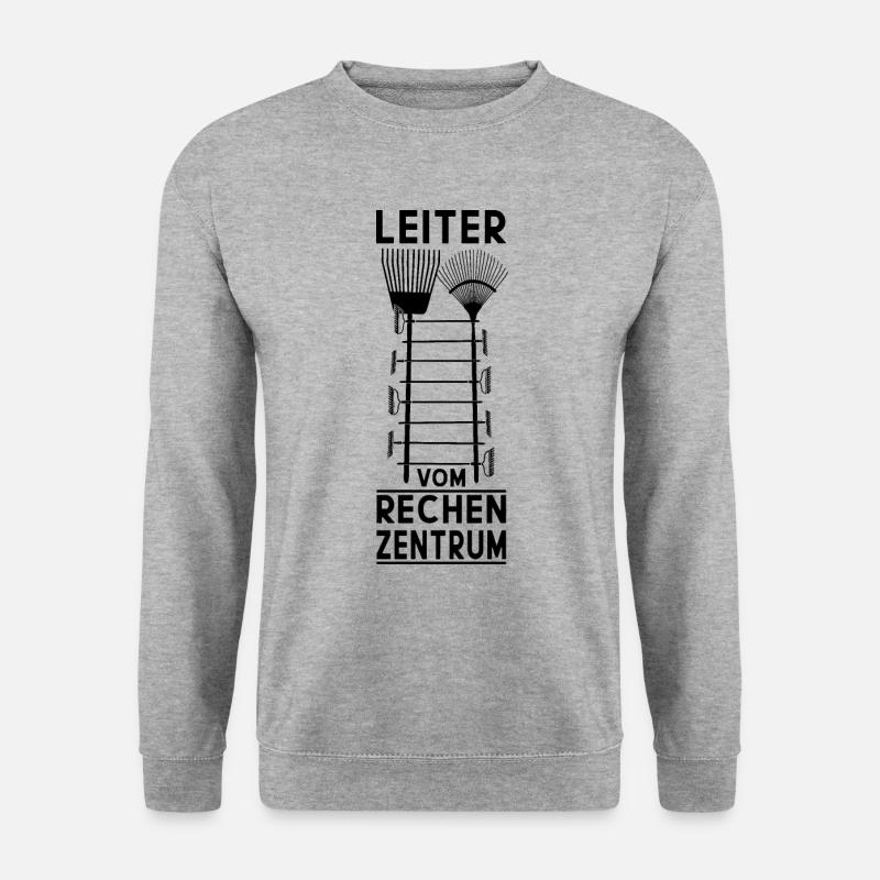LEITER VOM RECHENZENTRUM GARTEN - Unisex Pullover - Weißgrau meliert