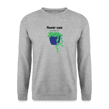 Flower vase - Unisex Sweatshirt - salt & pepper - Front - Alina (178cm) & Michal (187cm)