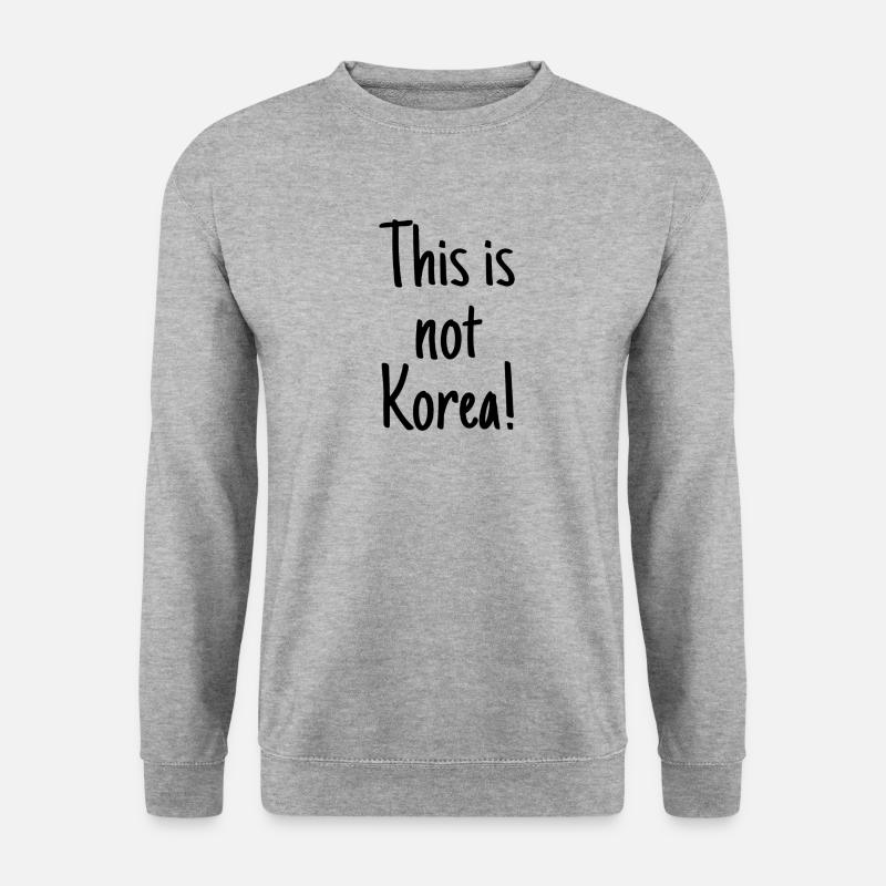 Das ist nicht Korea - Unisex Pullover - Weißgrau meliert