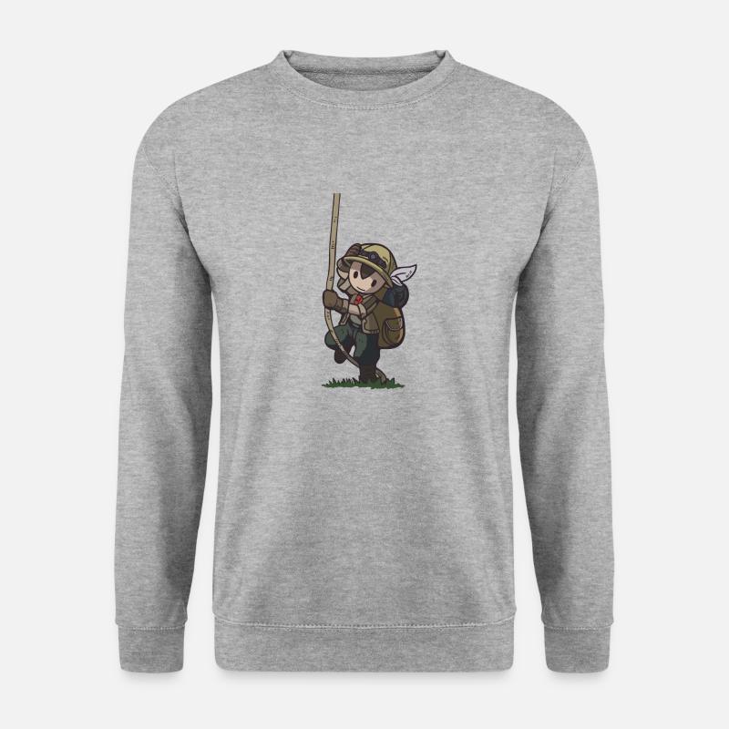 Hergestellt in Abyss - Explorer - Unisex Pullover - Weißgrau meliert