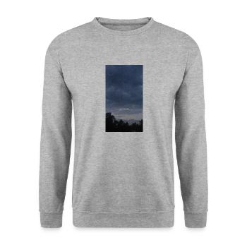90E95C38 10D6 4B56 B98E 11BDECDDF03E - Unisex Pullover - Weißgrau meliert - Vorne - Alina (178cm) & Michal (187cm)