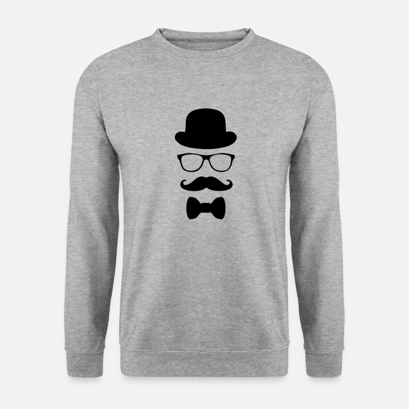 Gentleman - Unisex Pullover - Weißgrau meliert