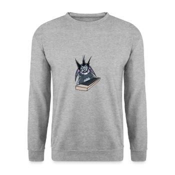 Computer - Unisex Sweatshirt - salt & pepper - Front - Alina (178cm) & Michal (187cm)