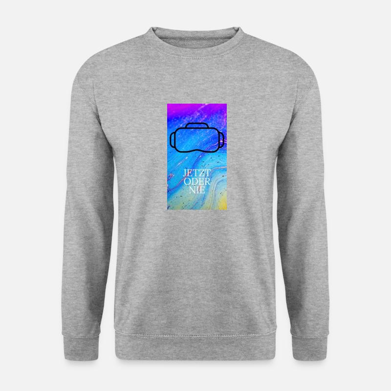 Alba Projekt 1 - Unisex Pullover - Weißgrau meliert