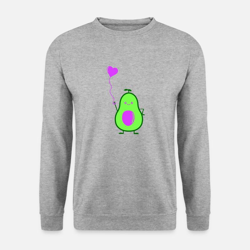 Avocado Love - Unisex Pullover - Weißgrau meliert
