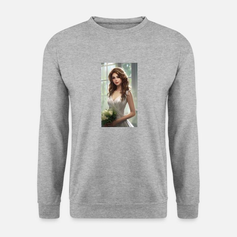 Team bride - Unisex Pullover - Weißgrau meliert