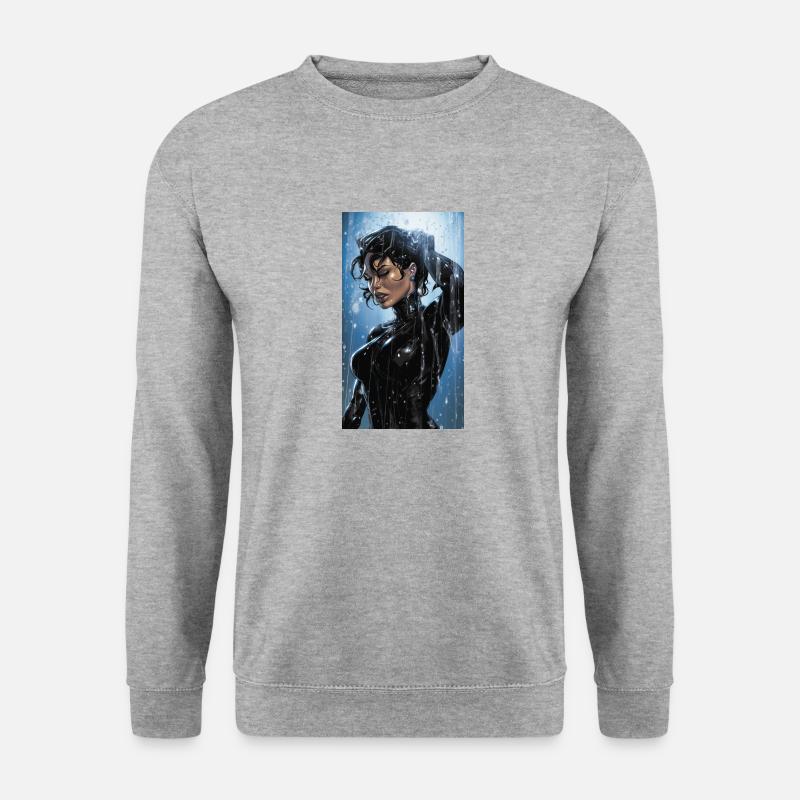 Duschen - Unisex Pullover - Weißgrau meliert