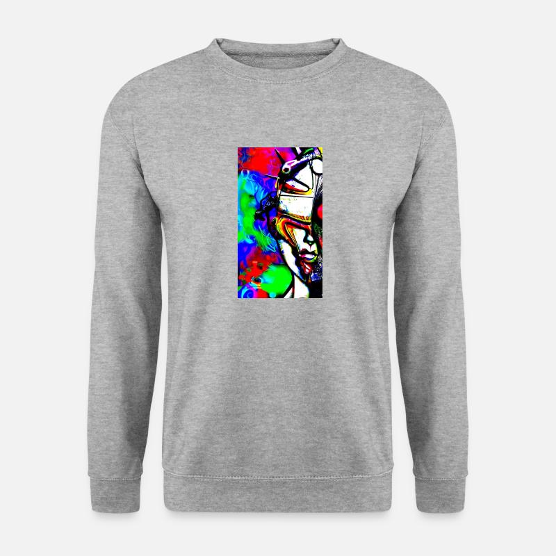 IMG 9986 - Unisex Pullover - Weißgrau meliert