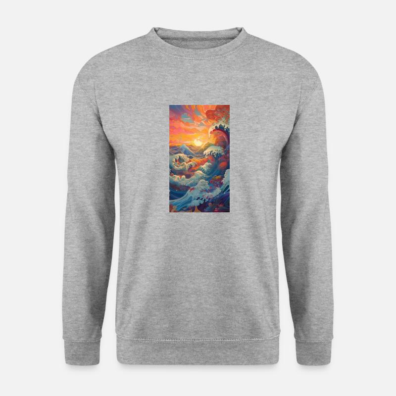 IMG 7693 - Unisex Pullover - Weißgrau meliert