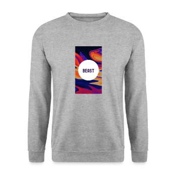 Beast Motivational : Libérez votre pouvoir intérieur - Sweat-shirt Unisexe - gris chiné - Devant - Alina (178cm) & Michal (187cm)