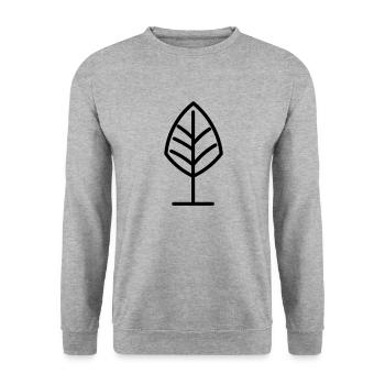 arbre - Sweat-shirt Unisexe - gris chiné - Devant - Alina (178cm) & Michal (187cm)
