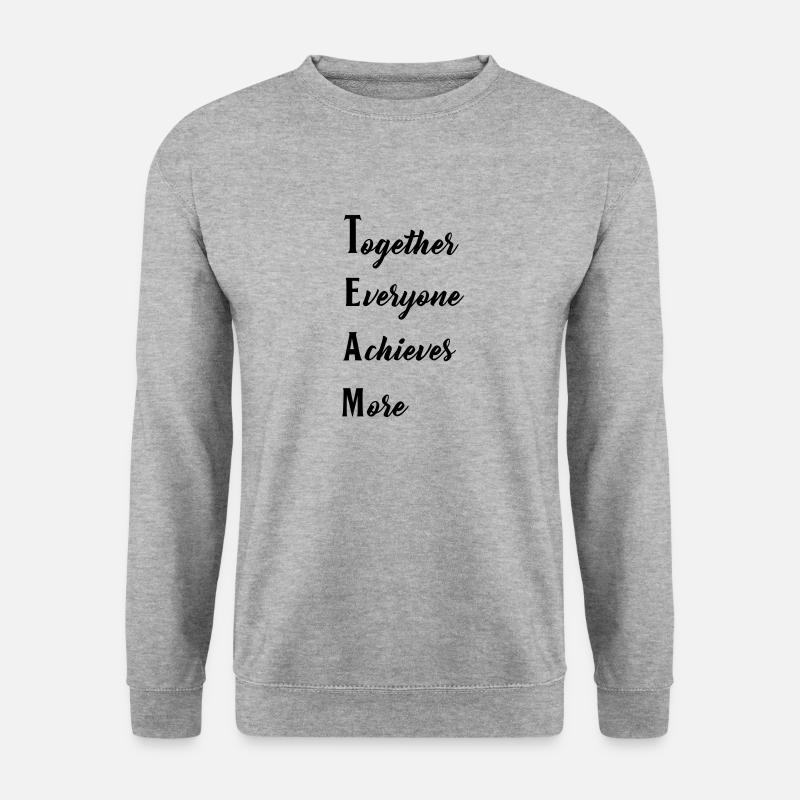 team2 - Unisex Pullover - Weißgrau meliert