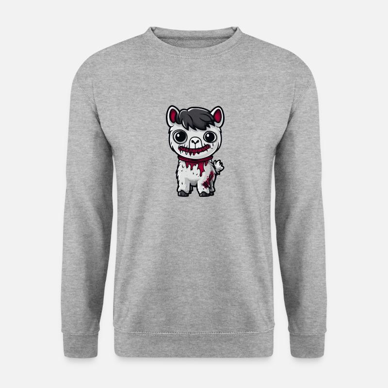 Alpaca Llama Halloween Comic Funny - Unisex Sweatshirt - salt & pepper