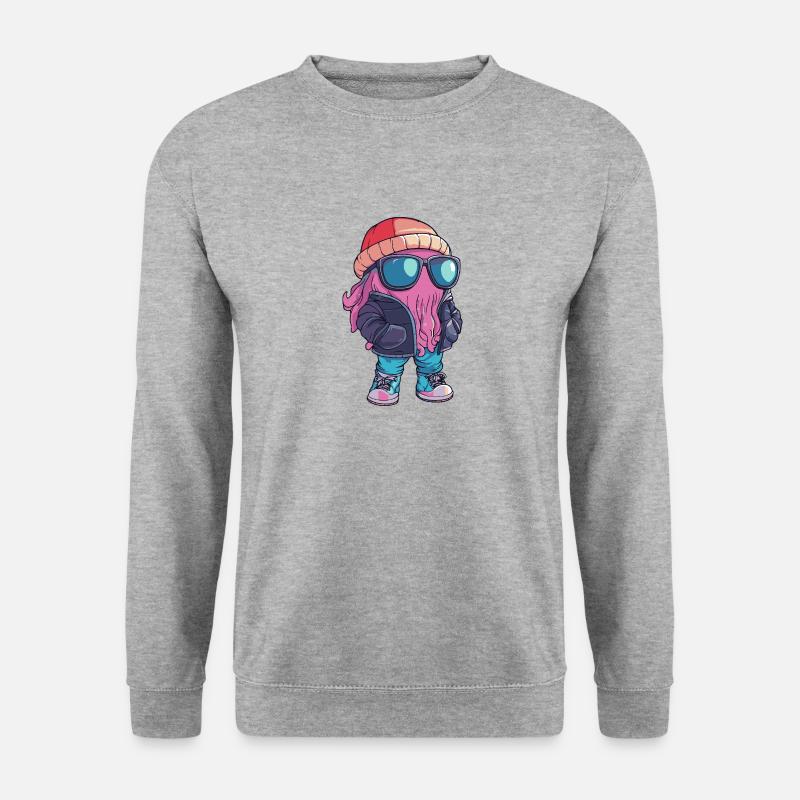 Méduse Bande dessinée cool - Sweat-shirt Unisexe - gris chiné