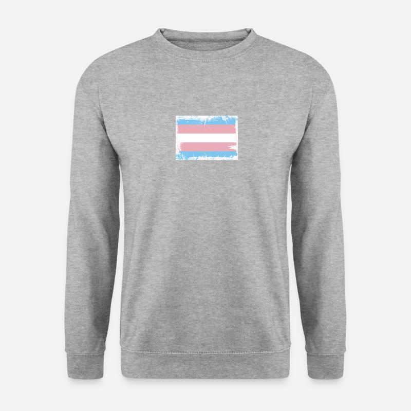 Trans Pride Flag - Unisex Sweatshirt - salt & pepper
