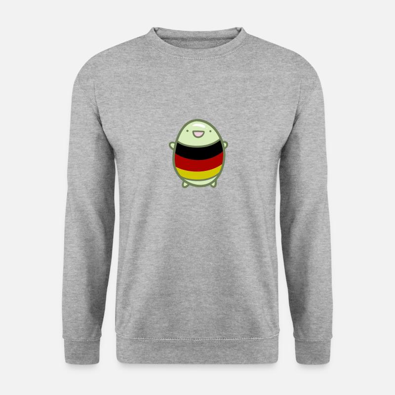 Süße Bohne - Deutschland - Unisex Pullover - Weißgrau meliert
