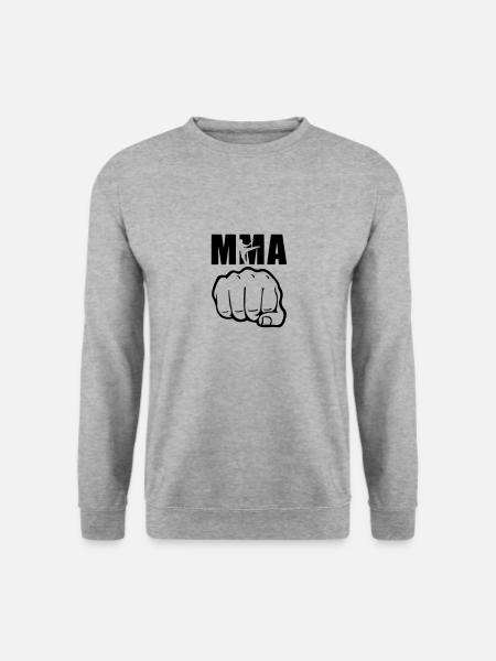 mma faust - Unisex Pullover - Weißgrau meliert