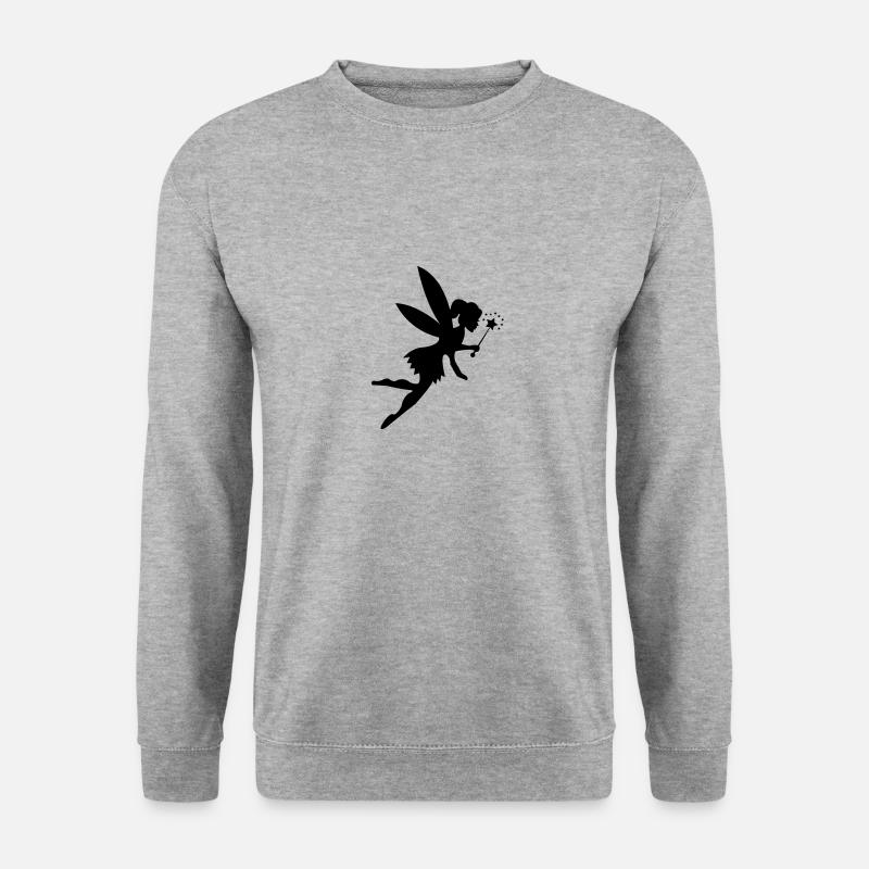 zauberfee - Unisex Pullover - Weißgrau meliert