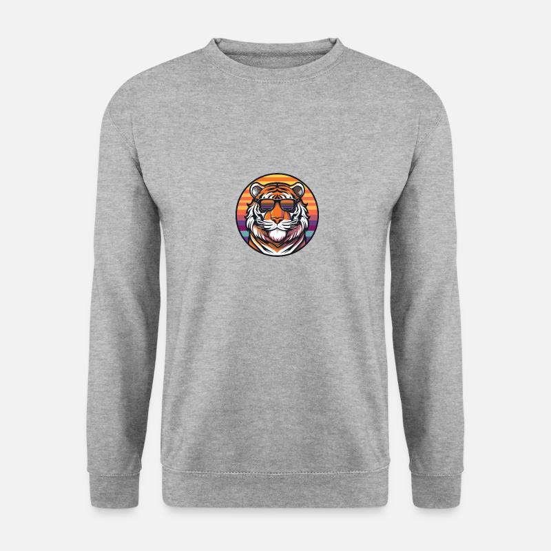 Tiger Comic Cool Été - Sweat-shirt Unisexe - gris chiné