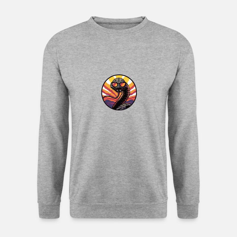 Snake Cobra Comic Cool Summer - Unisex Sweatshirt - salt & pepper