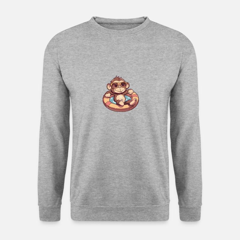 Monkey Comic Cool - Unisex Sweatshirt - salt & pepper