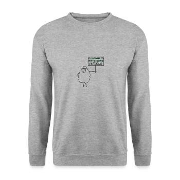 Pas de pays sans paysans - Sweat-shirt Unisexe - gris chiné - Devant - Alina (178cm) & Michal (187cm)
